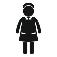 Betreuer-Frauen-Ikone, einfacher Stil vektor