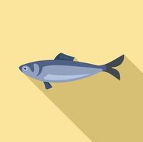 svenska fisk ikon, platt stil vektor