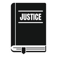 Gerechtigkeitsbuch-Ikone, einfacher Stil vektor