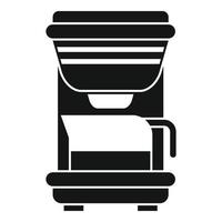 kaffe maskin tillverkare ikon, enkel stil vektor