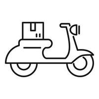 Scooter-Umzugssymbol, Umrissstil vektor