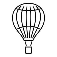 Transportluftballon-Symbol, Umrissstil vektor