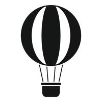 Retro-Luftballon-Symbol, einfacher Stil vektor