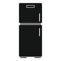 full kylskåp ikon, enkel stil vektor