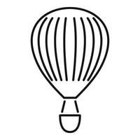 Reise-Luftballon-Symbol, Umrissstil vektor