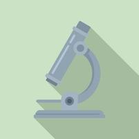 Symbol für medizinisches Mikroskop, flacher Stil vektor