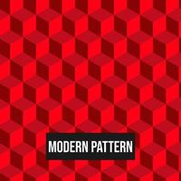 abstraktes geometrisches Muster mit nahtlosem Vektorhintergrund des roten Musters 3d. rote Textur kann im Cover-Design, Buchdesign, Poster, CD-Cover, Flyer, Website-Hintergründe oder Anzeigen verwendet werden vektor