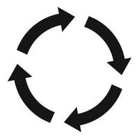 Speichern Sie das Recycling-Symbol, einfachen Stil vektor