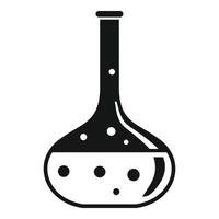 laboratorium flaska ikon, enkel stil vektor