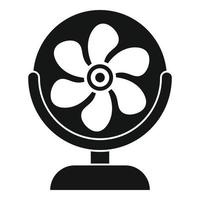 Air-Home-Fan-Symbol, einfacher Stil vektor