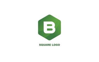 b Logoform für Identität. Briefvorlage Vektor-Illustration für Ihre Marke. vektor