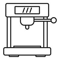 Symbol für französische Kaffeemaschine, Umrissstil vektor