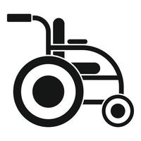 Symbol für ungültigen Rollstuhl, einfacher Stil vektor