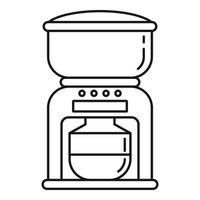 Automaten-Kaffeemaschinen-Symbol, Umrissstil vektor