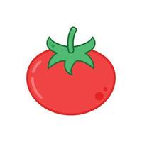 Tomaten-Karikatur. Tomaten-Vektor. Tomate auf weißem Hintergrund. vektor