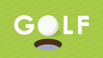 Design von Golfplakaten. Golf-Vektor. Hintergrund. Freiraum für Text. Platz kopieren. vektor