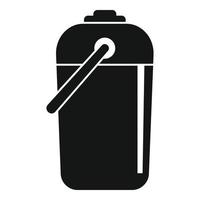 Thermoflaschen-Symbol, einfacher Stil vektor