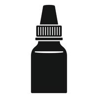 Augentropfen-Flaschensymbol, einfacher Stil vektor