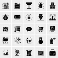 25 universelle Business-Icons Vektor kreative Icon-Illustration zur Verwendung in Web- und Mobilprojekten