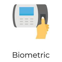 trendiges biometrisches Gerät vektor