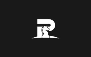 p-Logo-Schach für Markenunternehmen. Pferdeschablonen-Vektorillustration für Ihre Marke. vektor