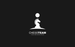 i-Logo-Schach für Markenunternehmen. Pferdeschablonen-Vektorillustration für Ihre Marke. vektor