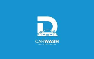 d logo carwash für identität. Auto-Vorlagenvektorillustration für Ihre Marke. vektor