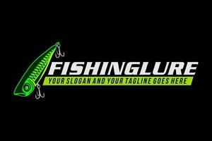 Fischen lockt Fischlogo, Designschablonen-Vektorillustration. großartig als Logo Ihres Fischereiunternehmens zu verwenden vektor