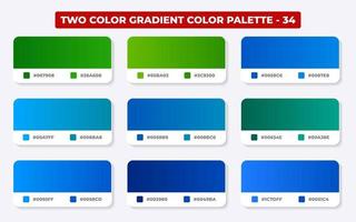 lutning Färg palett med Färg koder i rgb eller hex, katalog, trendig färger, lutning färgrutor uppsättning vektor illustration, Färg guider