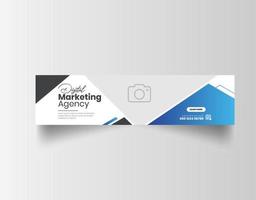 corporate simple business linkedin profilbanner und social media cover design vektor