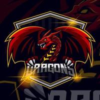 Drachen-eSport-Logo-Vorlage