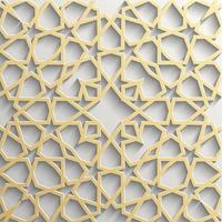 Hintergrund mit nahtlosem 3D-Muster im islamischen Stil vektor