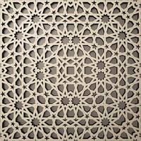 Hintergrund mit nahtlosem 3D-Muster im islamischen Stil. , arabisches geometrisches Ostornament , persisches Motiv . vektor