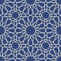 geometrisches arabisches nahtloses Muster. abstrakter islamischer Vektorhintergrund. vektor