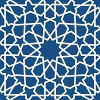 blaues islamisches Muster. Nahtloses arabisches geometrisches Muster, östliches Ornament, indisches Ornament, persisches Motiv, 3d. endlose textur kann für tapeten, musterfüllungen, webseitenhintergrund verwendet werden. vektor