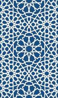 blaues islamisches Muster. Nahtloses arabisches geometrisches Muster, östliches Ornament, indisches Ornament, persisches Motiv, 3d. endlose textur kann für tapeten, musterfüllungen, webseitenhintergrund verwendet werden. vektor