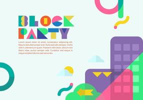 Block Party Hintergrund vektor