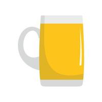 Pint Bier-Symbol, flacher Stil. vektor