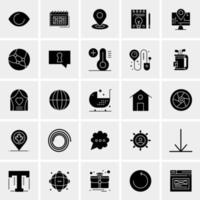 25 universelle Business-Icons Vektor kreative Icon-Illustration zur Verwendung in Web- und Mobilprojekten