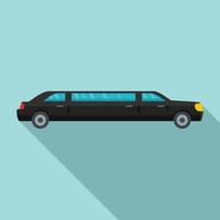 president limousine ikon, platt stil vektor
