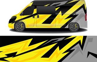 Vektor-Rennhintergrund für Wohnmobil-Wrap-Aufkleber und mehr vektor