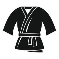 Textil-Kimono-Ikone, einfacher Stil vektor