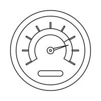 Tachometer-Symbol, Umrissstil vektor