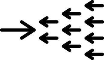 linje ikon för undantag vektor