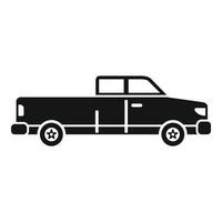 amerikanische Pickup-Ikone, einfacher Stil vektor