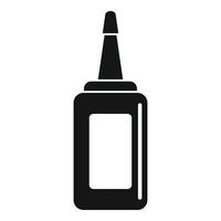 Senfflaschen-Ikone, einfacher Stil vektor
