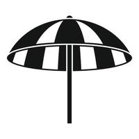 Sonnenschirm-Symbol, einfacher Stil vektor