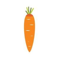 Karotten-Symbol im flachen Stil vektor