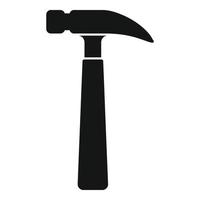 Fliesenleger-Hammer-Symbol, einfacher Stil vektor