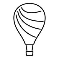 Sportluftballon-Symbol, Umrissstil vektor